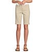 Color:Sand Dune - Image 1 - Chelsea 5 Pocket Mid Rise Bermuda Shorts
