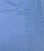 Color:Provence - Image 6 - Chelsea Denim High Rise Slim Fit Button Hem Capri Jeans