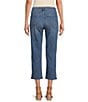 Color:Whitney Wash - Image 2 - Chelsea Denim Capri Button Snap Hem Jeans