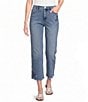 Code Bleu Chelsea Denim High-Rise Star Design Capri Jeans - Image 1