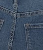 Code Bleu Chelsea High Rise Fray Hem Side Slit Bermuda Shorts, Color:Claire Wash - Image 4