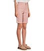 Code Bleu Chelsea Stretch Denim High Rise Bermuda Shorts, Color:Silver Pink - Image 3
