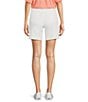 Color:Bright White - Image 2 - Chelsea Stretch Denim High Rise Shorts