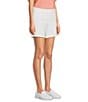 Color:Bright White - Image 3 - Chelsea Stretch Denim High Rise Shorts