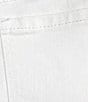 Color:Bright White - Image 6 - Chelsea Stretch Denim High Rise Shorts