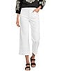 Code Bleu Chelsea Stretch Denim High Rise Side Slit Capri Jeans - Image 1