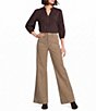 Code Bleu Corduroy High Rise Wide Leg Full Length Jeans - Image 3