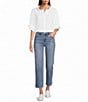 Code Bleu Denim High Rise Straight Leg Ankle Jeans - Image 3