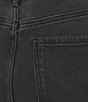 Code Bleu Denim High Rise Straight Leg With Boot Cut Hem Rhinestone Embellished On Each Lower Leg Jeans - Image 4