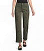 Code Bleu High-Rise Straight Leg Raw Hem Jean - Image 1