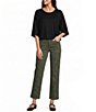 Code Bleu High-Rise Straight Leg Raw Hem Jean - Image 3