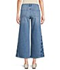 Code Bleu High Rise Wide Leg Embroidered Side Panel Jean - Image 2