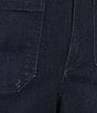 Code Bleu Hollywood Waist High Rise Wide Leg Patch Pocket Ankle Jeans, Color:Allure Wash - Image 4