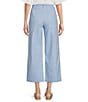 Code Bleu Hollywood Waist High Rise Wide Leg Patch Pocket Cropped Jeans, Color:Windsurfer - Image 2