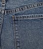 Code Bleu Hollywood Waist High Rise Wide Leg Cuffed Cropped Jeans, Color:Sage Wash - Image 4