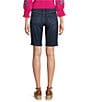 Code Bleu Petite Size Chelsea Stretch Denim Bermuda Shorts, Color:Phoenix Wash - Image 2