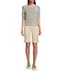 Code Bleu Petite Size Chelsea Bermuda Shorts, Color:White Cap - Image 5