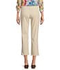 Code Bleu Petite Size Chelsea High-Rise Micro Snap Hem Capri Jeans, Color:Sand Dune - Image 2