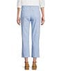 Code Bleu Petite Size Chelsea High-Rise Micro Snap Hem Capri Jeans, Color:Windsurfer - Image 2