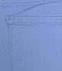 Color:Provence - Image 6 - Petite Size Chelsea High-Rise Side Slit Hem Bermuda Jeans