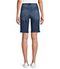 Color:Souline Wash - Image 2 - Petite Size Chelsea High Rise Slim Bermuda Shorts