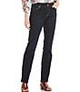 Color:Midnight - Image 1 - Petite Size Chelsea Straight Leg Jeans