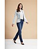 Code Bleu Petite Size Chelsea Straight Leg Jeans - Image 6