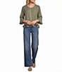 Code Bleu Petite Size High Rise Modern Straight Leg Jean - Image 3