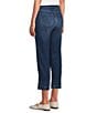 Code Bleu Petite Size High Rise Raw Cut Hem Ankle Jeans, Color:Delaney Wash - Image 4