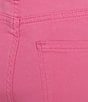 Code Bleu Petite Size High-Rise Straight Leg Double Fray Hem Capri Jeans, Color:Ginn Fizz - Image 3