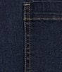 Color:Fiona Wash - Image 5 - Petite Size High Rise Wide Leg Denim Crop Jeans