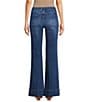 Code Bleu Petite Size High Rise Wide Leg Patch Pocket Jeans, Color:Sable Wash - Image 2