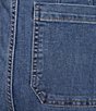 Code Bleu Petite Size Hollywood Waist High Rise Wide Leg Patch Pocket Ankle Jeans - Image 4