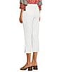 Color:Bright White - Image 4 - Petite Size Slim Fit Rigid Waist 5 Pocket Style Denim Jeans