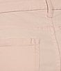 Color:Lotus - Image 4 - Petite Size Soho Stretch Denim High Rise Capri Jeans
