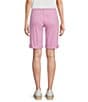Code Bleu Petite Size Soho Stretch Denim Roll Cuff Hem Bermuda Shorts, Color:Rose - Image 2