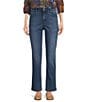 Code Bleu Petite Size Straight Body Sculpt Jeans, Color:Camden Wash - Image 1