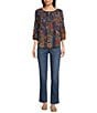 Code Bleu Petite Size Straight Body Sculpt Jeans, Color:Camden Wash - Image 4