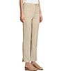 Color:Sand Dune - Image 4 - Petite Size Stretch Denim High Rise Straight Ankle Jeans