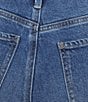 Code Bleu Petite Size Stretch Two Tone High Rise Wide Leg Cropped Jeans - Image 4