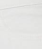 Color:Bright White - Image 4 - Plus Size Chelsea High Rise Button-Hem Detail Capri Jeans