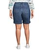 Code Bleu Plus Size Chelsea High Rise Denim Bermuda Shorts - Image 2