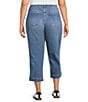 Code Bleu Plus Size Chelsea High-Rise Straight Capri Jeans - Image 2