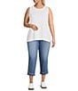 Code Bleu Plus Size Chelsea High-Rise Straight Capri Jeans - Image 6