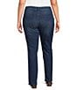 Code Bleu Plus Size Chelsea High Rise Denim Wash Straight Leg Jeans, Color:Sienna Wash - Image 2