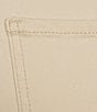 Color:Sand Dune - Image 4 - Plus Size Chelsea High Rise Straight Leg Stretch Denim Capri Jeans