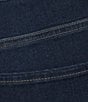 Color:Fiona Wash - Image 4 - Plus Size Chelsea High Rise Straight Leg Stretch Denim Capri Jeans