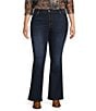 Code Bleu Plus Size Chelsea Stretch Boot Cut Leg Denim Jeans, Color:Clover Wash - Image 1