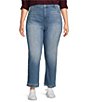 Code Bleu Plus Size High-Rise Straight-Leg Double Frayed Hem Ankle Jeans,Specials : American Fashion Style Bags On Sale Code Bleu Plus Size High-Rise Straight-Leg Double Frayed Hem Ankle Jeans,Specials : American Fashion Style Bags On Sale