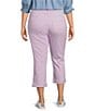 Code Bleu Plus Size MR Soho Mid-Rise Fray Cuff Hem Capri Jeans, Color:Orchid Bloom - Image 2